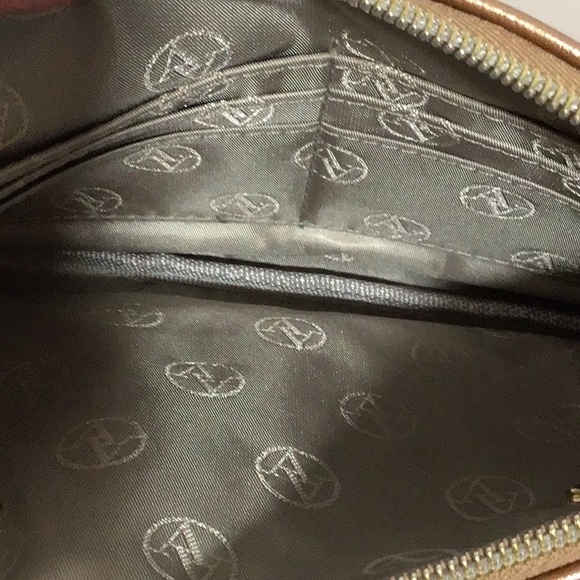 Adrienne Vittadini Wristlet/Clutch with Detachable Phone Charger Pack, Gold - Picture 10 of 10